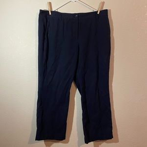 Lands End Cropped Chino Pants Fit 2 NWT